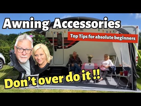 Don't get carried away with caravan awning accessories - Like we do!!!