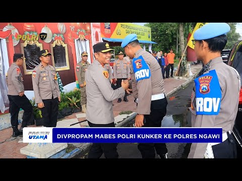 DIVPROPAM TINJAU POS PAM OPERASI LILIN 2025 DI POLRES NGAWI
