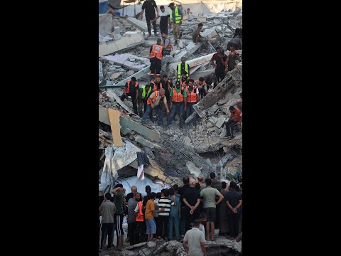 Over a dozen killed after war-damaged building collapse in Gaza