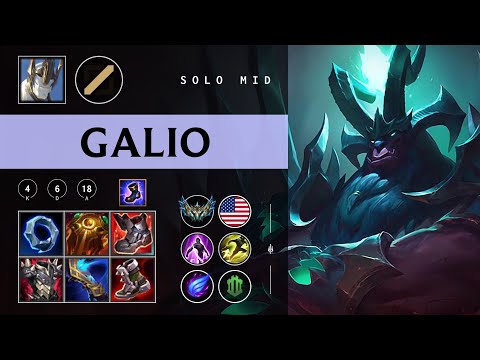 Galio Mid vs Zed - NA Challenger Patch 26.01