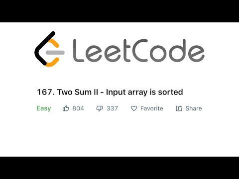 LeetCode Two Sum II Solution Explained - Java