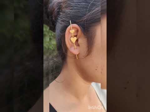 All Designs Brass Gold Plated Dangle Earrings