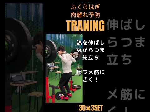 ふくらはぎ肉離れ　予防トレーニング
