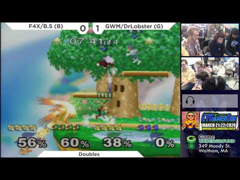 Mass Madness 29 SSBM - F4X/B.S (Blue) vs. GWM420/DrLobster (Green) - Melee Doubles RR