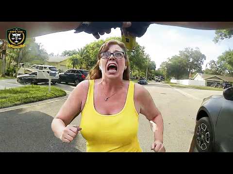 Entitled Karen Calls 911 on the Cops and Instantly Regrets It | Karens Getting Arrested By Police