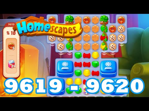 Homescapes Level 9619 - 9620 HD 3 - match puzzle game | Gameplay Walkthrough | android | GameGo Game