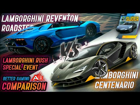 Lamborghini Revenťon Roadster VS Lamborghini Centenario Comparison, Good? | Asphalt8 | Update62