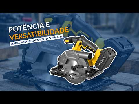 Serra Circular MRI 32mm 20V Brushless MENEGOTTI-40860650 - Vídeo