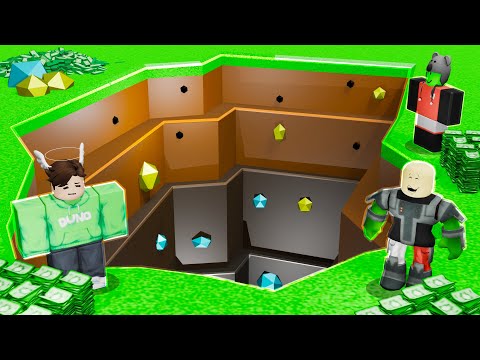 GRÄVER ett hål med OÄNDLIG Robux! Feat. Duno & Danne!