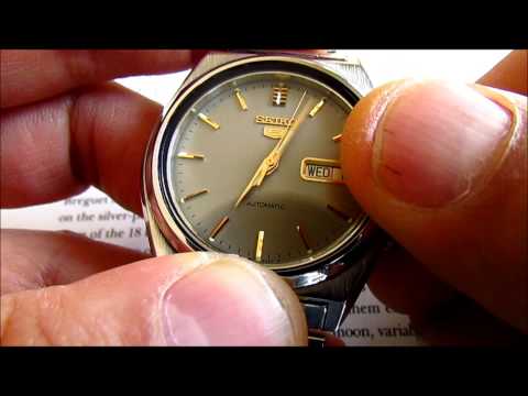 Seiko 5 vintage men's wristwatch 17 Jewels automatic calibre 7009