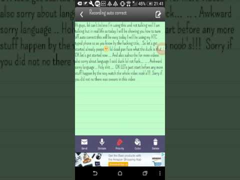 How to simply disable auto correct phone HTC