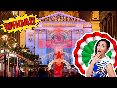 Budapest Does Christmas DIFFERENT ✝️ EGO SUM VIA, VERITAS ET VITA Light Show St. Stephen's Basilica