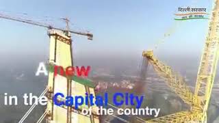 preview picture of video 'Signature bridge , East Delhi , Delhi's Signature Bridge To Have Selfie Spots, Glass Viewing Deck,'