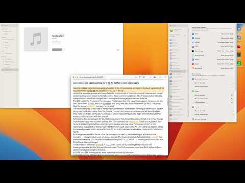 Text to Speech Using Enhanced Voices from macOS Ventura