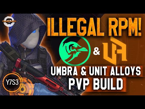 UNLOCK ILLEGAL RPM!😮 UMBRA & UNIT ALLOYS SHREDS in seconds! PVP build! Division 2 #thedivision2 #pvp