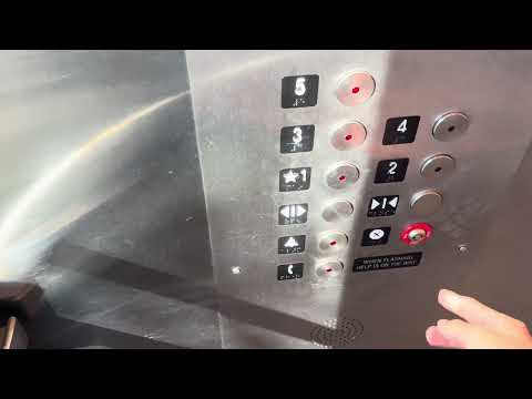 INSANELY BUSY United States Hydraulic Scenic Elevator | Broadway Plaza Garage 1 | Walnut Creek, CA