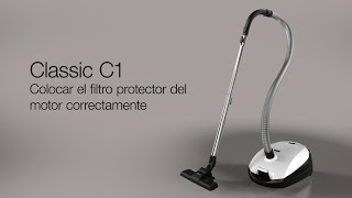 Miele Cómo colocar un filtro protector del motor del aspirador Classic C1 anuncio