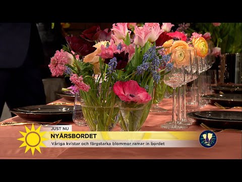 Så fixar du vackraste nyårsdukningen - Nyhetsmorgon (TV4)