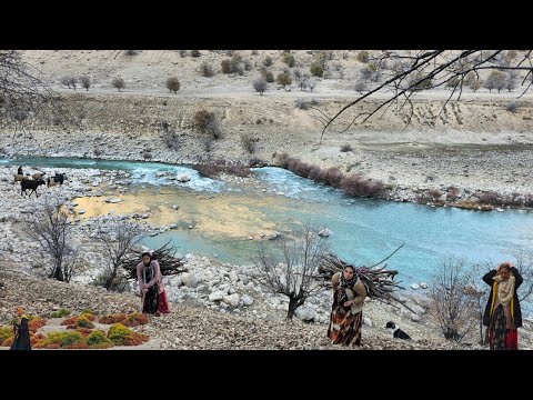 Nomadic life:heavy rain lost guard dog intense distress of single nomadic girls of Khersan River