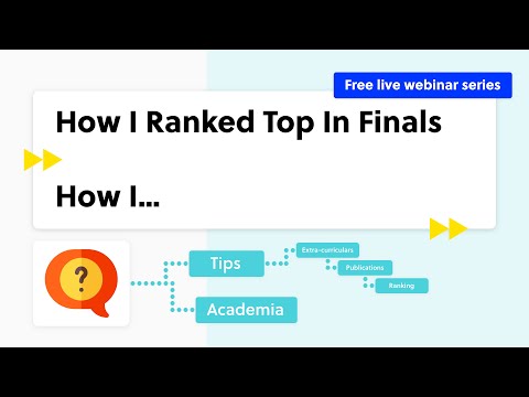 How I Ranked Top In Finals (The 'How I...' Series)