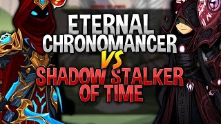 Eternal Chronomancer VS ShadowStalker of Time TTK CLASS Comparison AQW AdventureQuest Worlds