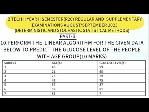 PERFORM THE LINEAR ALGORITHM FOR THE DATA AND PREDICT THE GLUCOSE LEVEL OF PEOPLE WITH AGE GROUP ?