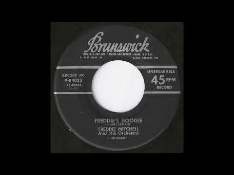 Freddie Mitchell "Freddie's Boogie" 1953 Rocking R&B 45 RPM record