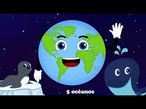 Canción de los 5 OCÉANOS para niños. Aprende los océanos de la Tierra🌎
