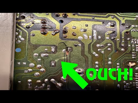 33" Hantarex Polo Arcade Monitor Repair #2 - Broken PCB, Bulging C176 - Conversion to 25?"