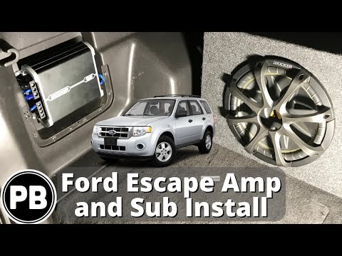 2008 - 2012 Ford Escape/Mazda Tribute Sub and Amp Install
