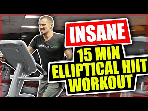 Insane 15 Minute Elliptical Workout - HIIT Workout