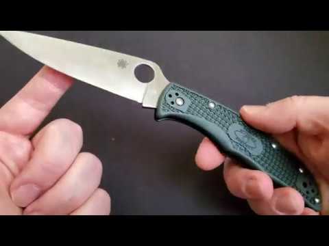 Spyderco Endura 4 Knife with 3.75 inch ZDP-189 satin blade