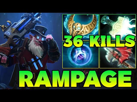 Rampage + 36 Kills Sniper !! Sniper Dota 2 Safe Lane Meta Carry 7.39 Item Build Pro Gameplay Sniper
