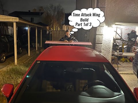 Carbon Fiber Race Car rear wing build for Time Attack - part 1 of 3