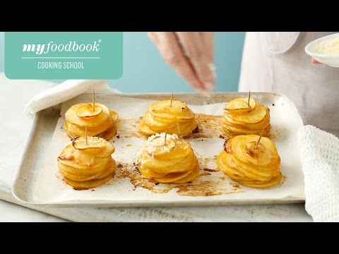 How to make crispy, Parmesan Potato Stacks