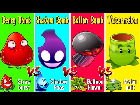 PvZ2 - All AOE Plants vs All Armor4 Zombie - Who is best Plant ?