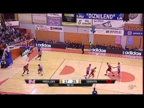 ABA Liga 2014/15, Round 10 match: Mega Leks - Cedevita (01.12.2014)