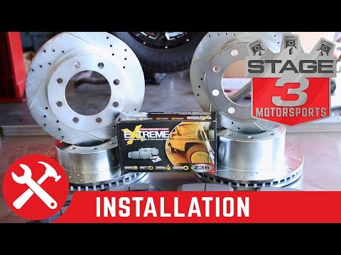 2005-2007 Super Duty 4WD Power Stop Z36 Truck and Tow Complete Brake Kit Install