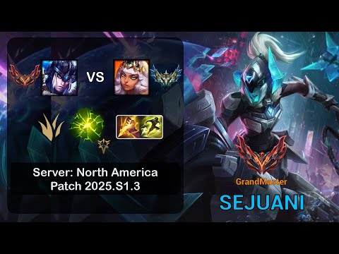 Sejuani Jungle vs Qiyana - NA GrandMaster - Patch 25.S1.3