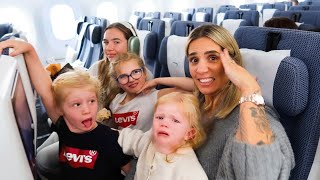 7 Hour Flight with 4 Kids!