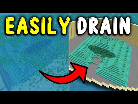 How to DRAIN an OCEAN MONUMENT In Minecraft 1.21!