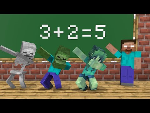 Who is the best at math in ? - Funny Minecraft Animation