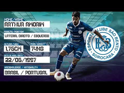 Arthur Amorim - Lateral direito / esquerdo - São Bento 2022