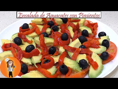 Ensalada de Aguacates con Pimientos | Receta de Cocina en Familia