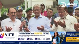 বঙ্গভবনের সিংহ পুকুরে মাছের পোনা অবমুক্ত করলেন রাষ্ট্রপতি