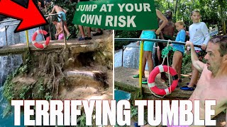 DAD FALLS OFF CLIFF WHILE VACATIONING WITH FAMILY IN JAMAICA | TERRIFYING MOMENTS CAUGHT ON CAMERA