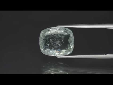 Натуральный зелёный Берилл кушион 12.7x10.5мм 5.15ct видео