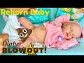 Reborn Baby Evelyn Had A Diaper Blowout? Bath & Nap Routine With My Beautiful Full Vinyl Reborn Baby