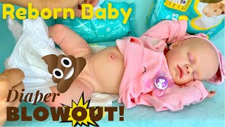 Reborn Baby Evelyn Had A Diaper Blowout? Bath &amp; Nap Routine With My Beautiful Full Vinyl Reborn Baby