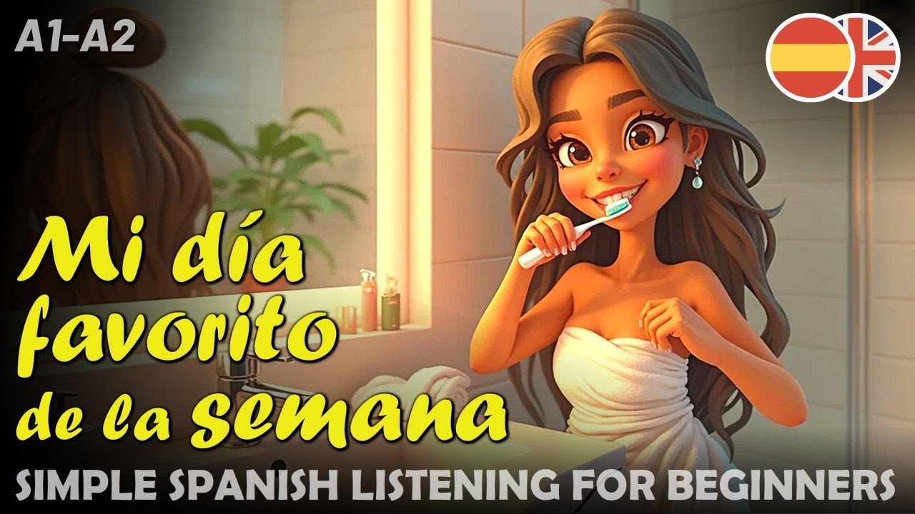 START TO UNDERSTAND Spanish with a Simple Story | My Favorite Day of the Week (A1-A2)